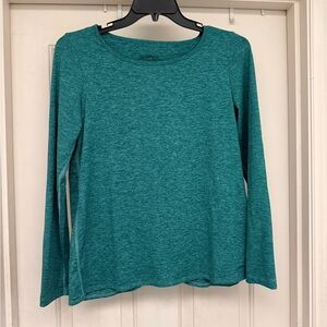 Patagonia Teal Tulip Back Long Sleeve Women's Tee